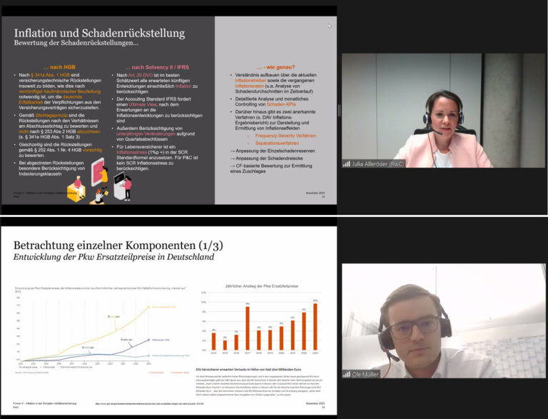 Rückblick: Erstes Forum V-Versicherungsmathematische Kolloquium im Wintersemester 2023/2024